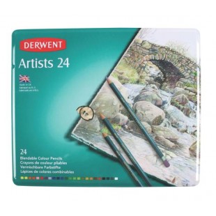Scatola in metallo 24 matite Watercolour - Derwent