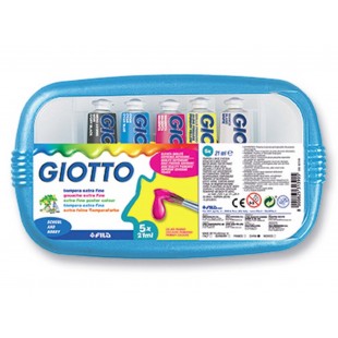 Giotto TEMPERA EXTRA in tubetto 21 ml - SCATOLA 5 PZ Giotto TEMPERA EXTRA in tubetto 21 ml - SCATOLA 5 PZ